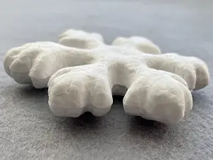 Заготівля з пінопласту-сніжинка 7,5 см