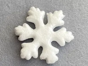 Заготівля з пінопласту-сніжинка 7,5 см
