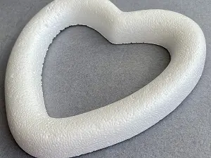 Заготовка из пенопласта-сердце 19см