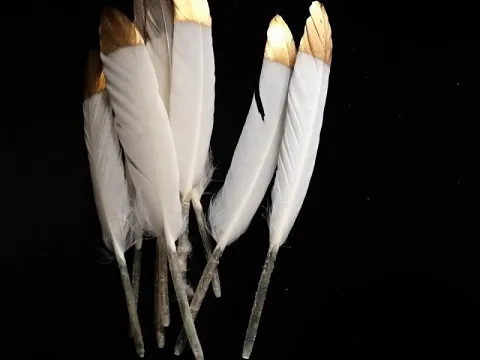 Перо з позолотою