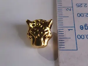 Бусина голова леопарда