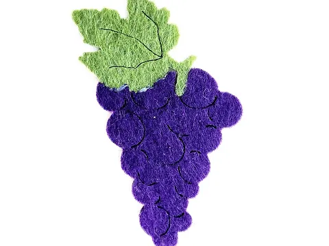 Аплікація з фетру <Виноград>