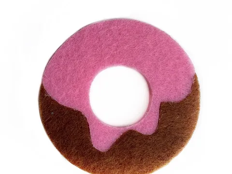 Аплікація з фетру  <Пончик>