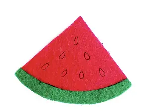 Аплікація з фетру  <Кавун>