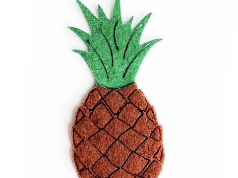 Аплікація з фетру  <Ананас>