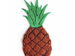Аплікація з фетру  <Ананас>