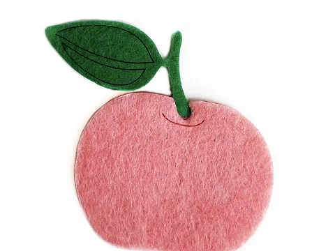 Аплікація з фетру  <Яблуко>