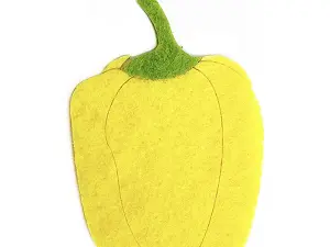 Аплікація з фетру  <Перець>