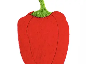 Аплікація з фетру <Перець>