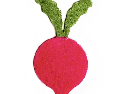 Аплікація з фетру <Редис>