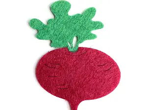 Аплікація з фетру <Буряк>