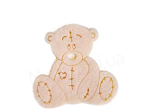 Аплікація з фетру <Ведмідь Тедді>