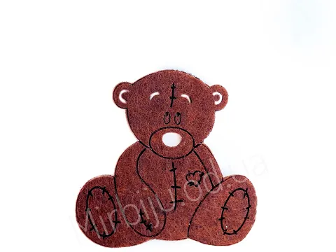 Аплікація з фетру <Ведмідь Тедді>