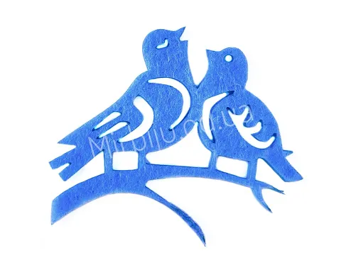 Аплікація з фетру <Пара птахів>