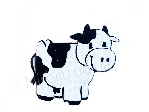 Аплікація з фетру <Корівка>