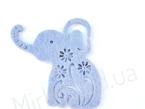 Аплікація з фетру <Слон>