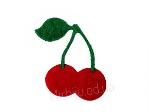 Аплікація з фетру <Пара вишень>