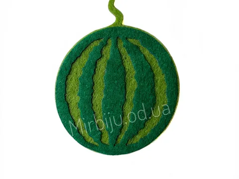 Аплікація з фетру <Кавун>