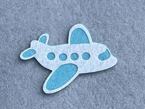 Аплікація з фетру <Літак>