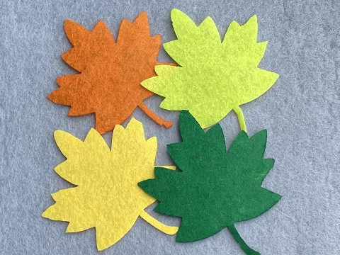 Аплікація з фетру <Лист>