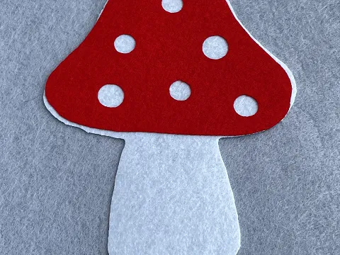 Аплікація з фетру <Гриб>