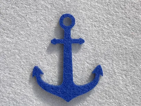 Аплікація з фетру <Якір>