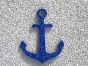 Аплікація з фетру <Якір>