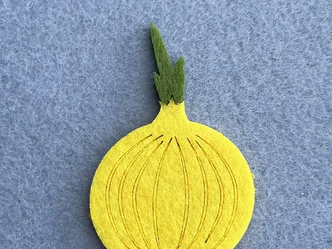 Аплікація з фетру <Цибуля>