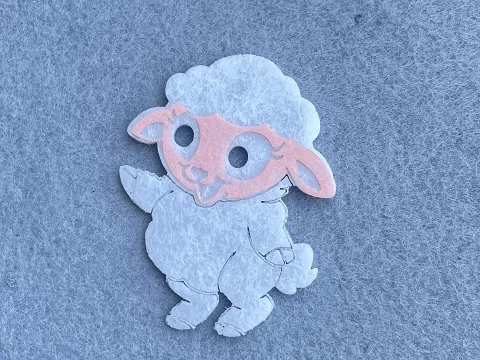 Аплікація з фетру <Овечка>