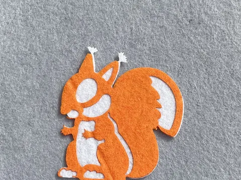 Аплікація з фетру <Білка>
