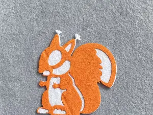 Аплікація з фетру <Білка>