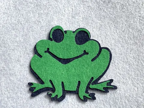 Аплікація з фетру <Жаба>