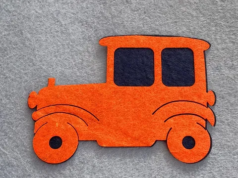 Аплікація з фетру <Машина>