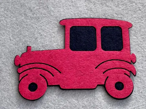 Аплікація з фетру <Машина>