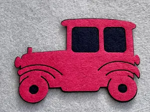 Аплікація з фетру <Машина>