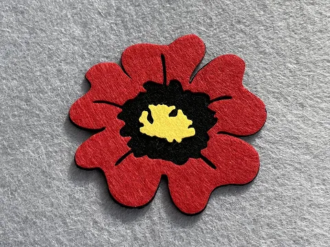 Аплікація з фетру <Мак>