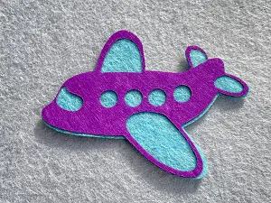 Аплікація з фетру <Літак>