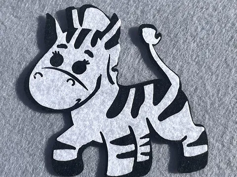 Аплікація з фетру <Зебра>