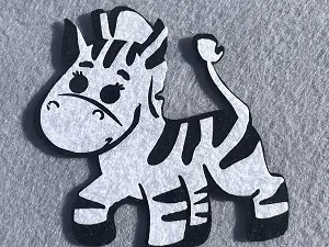 Аплікація з фетру <Зебра>