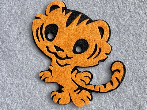 Аплікація з фетру <Тигр>