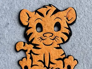 Аплікація з фетру <Тигр>