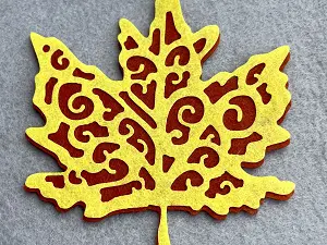 Аплікація з фетру <Лист>