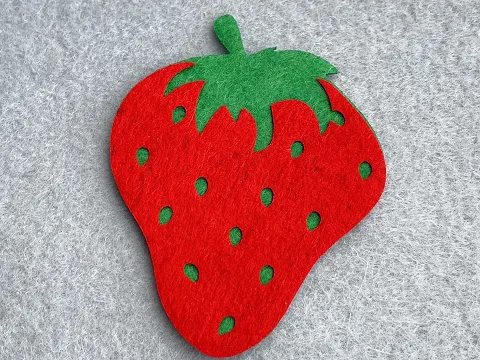 Аплікація з фетру <Полуниця>