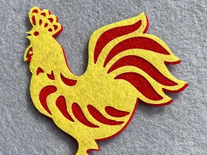 Аплікація з фетру <Півень>