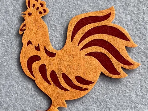 Аплікація з фетру <Півень>