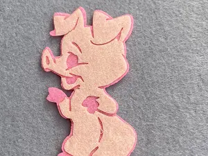 Аплікація з фетру <Порося>