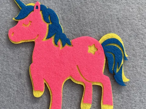Аплікація з фетру <Єдиноріг>