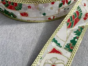 Новорічна стрічка-3,8см