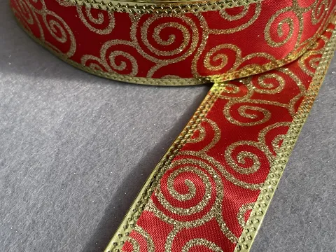 Новогодняя лента-3,8см