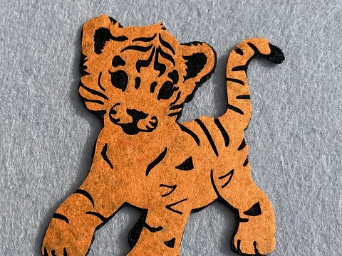 Аплікація з фетру <Тигр>